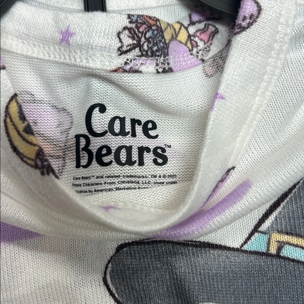 Glow in the dark , Care Bears  Halloween White and Purple Pajamas